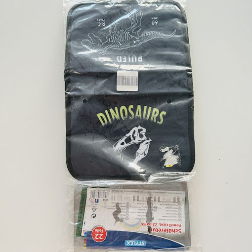 Picture of Dinosaurs Filled Pencil Case 1 Zip